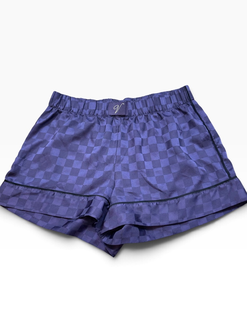 Victoria’s Secret Purple Checker Satin Lounge Shorts Size XS